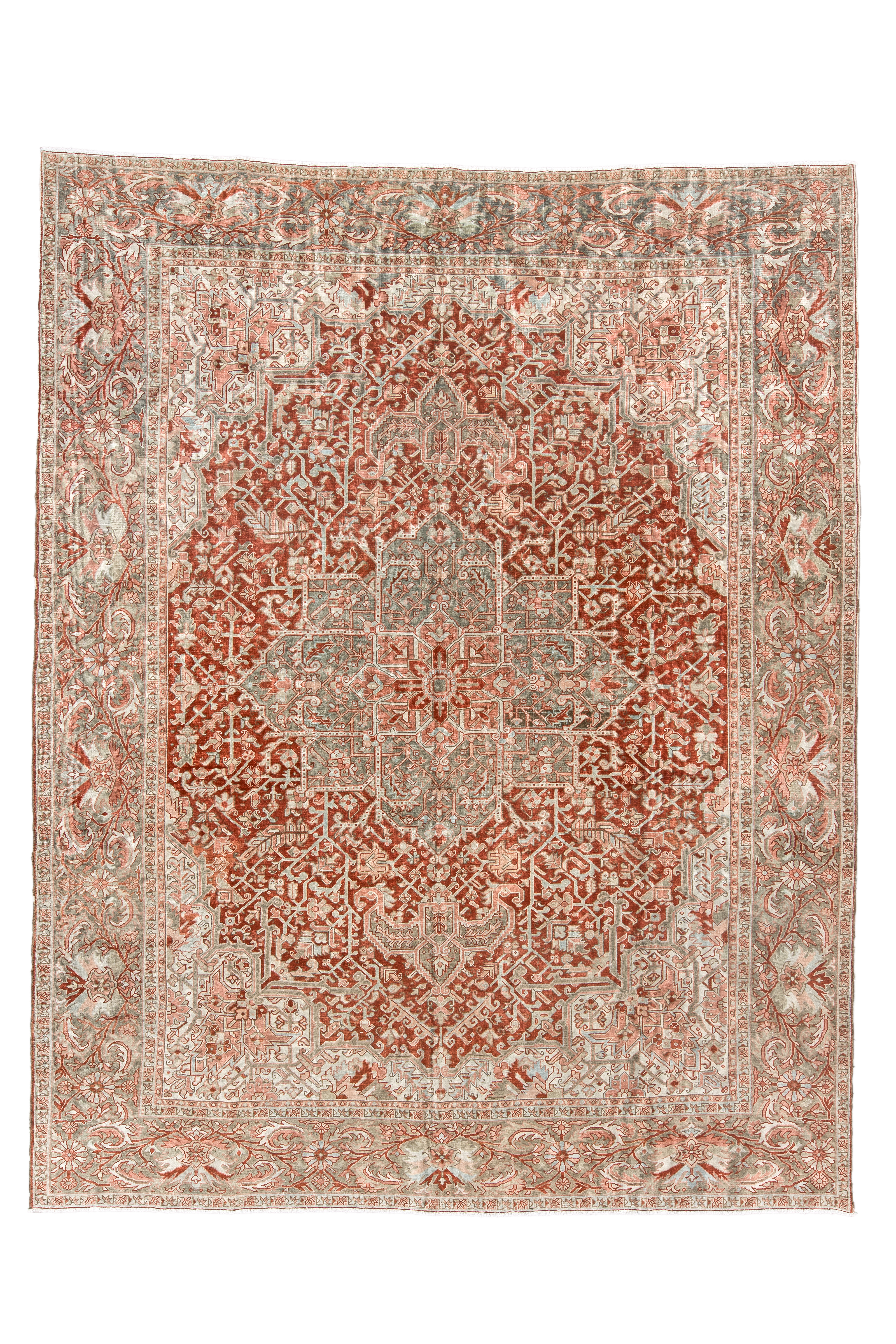 Vintage Heriz Area Rug (12' x 9')